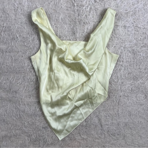 Nanushka Petra Satin Draped Asymmetrical Top – Size Small - Picture 1 of 5